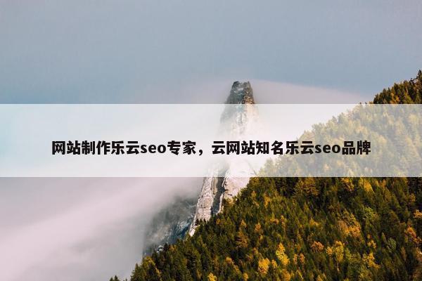 网站制作乐云seo专家，云网站知名乐云seo品牌