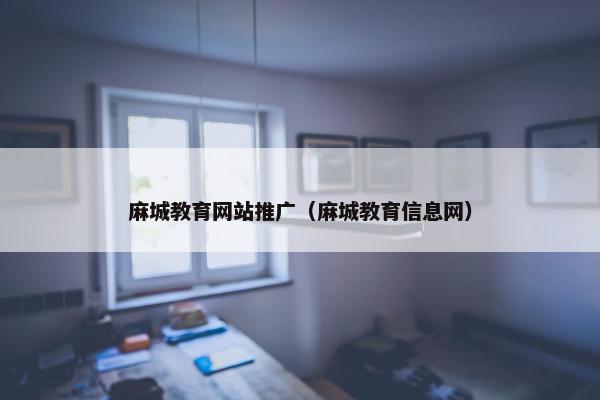 麻城教育网站推广（麻城教育信息网）