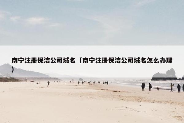 南宁注册保洁公司域名（南宁注册保洁公司域名怎么办理）