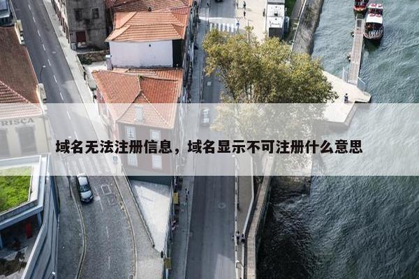 域名无法注册信息，域名显示不可注册什么意思