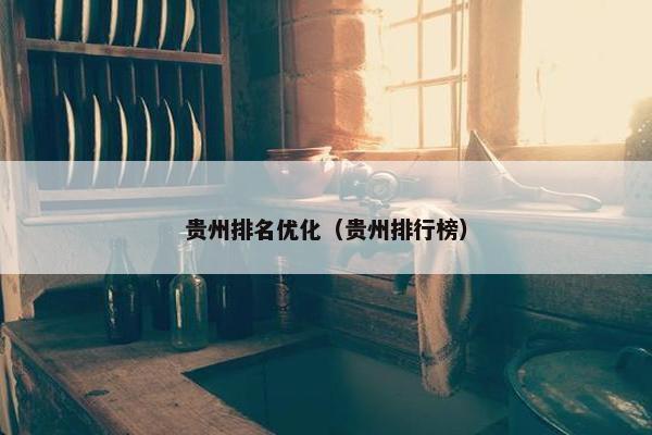 贵州排名优化（贵州排行榜）