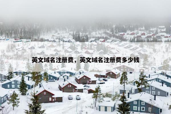 英文域名注册费，英文域名注册费多少钱