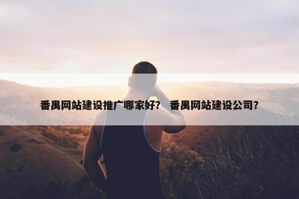 番禺网站建设推广哪家好？ 番禺网站建设公司？