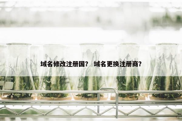 域名修改注册国？ 域名更换注册商？