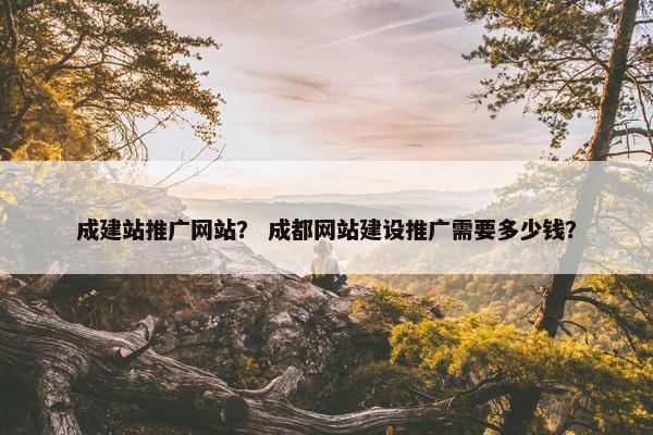 成建站推广网站？ 成都网站建设推广需要多少钱？