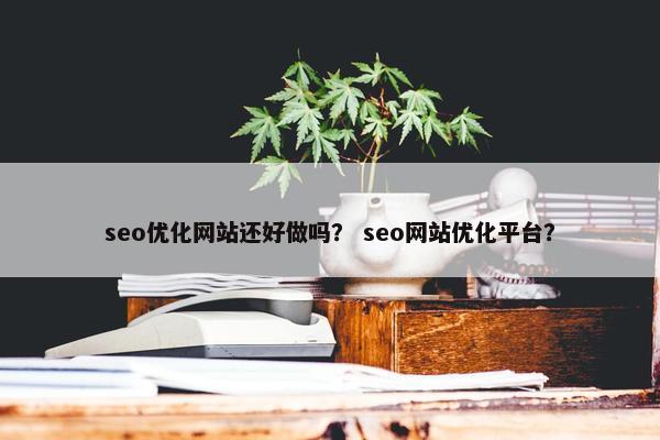seo优化网站还好做吗？ seo网站优化平台？