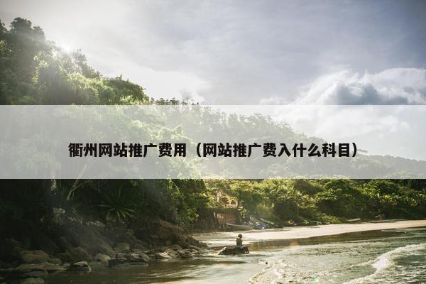 衢州网站推广费用（网站推广费入什么科目）