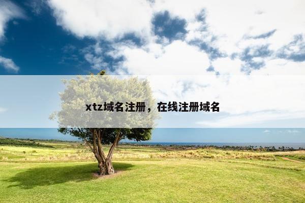 xtz域名注册，在线注册域名