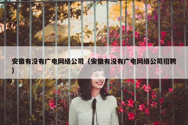 安徽有没有广电网络公司（安徽有没有广电网络公司招聘）
