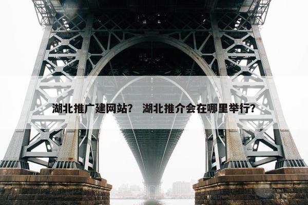 湖北推广建网站？ 湖北推介会在哪里举行？