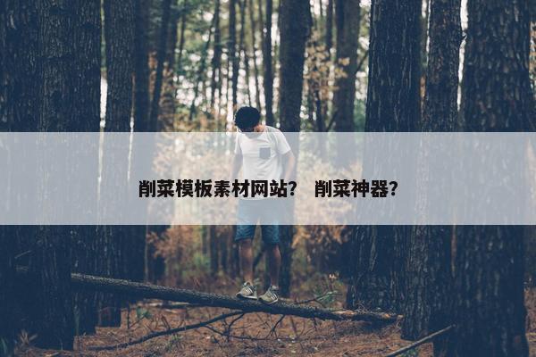 削菜模板素材网站？ 削菜神器？