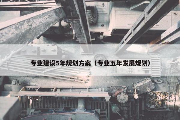 专业建设5年规划方案（专业五年发展规划）