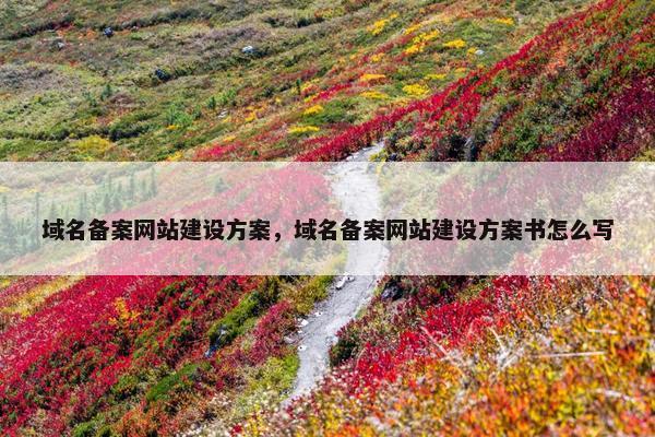 域名备案网站建设方案，域名备案网站建设方案书怎么写