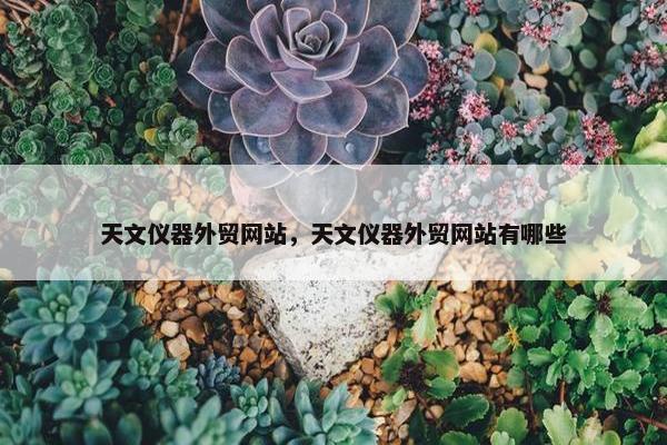天文仪器外贸网站，天文仪器外贸网站有哪些