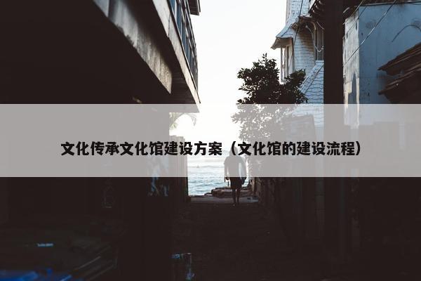 文化传承文化馆建设方案（文化馆的建设流程）