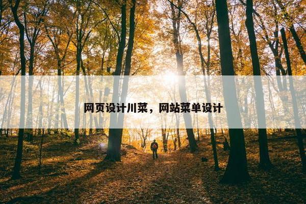 网页设计川菜，网站菜单设计