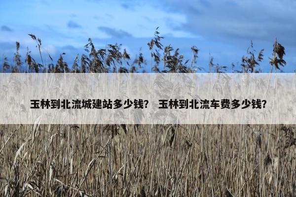 玉林到北流城建站多少钱？ 玉林到北流车费多少钱？