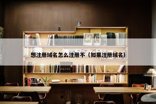 想注册域名怎么注册不（如果注册域名）