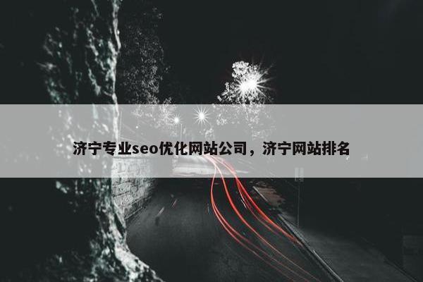 济宁专业seo优化网站公司，济宁网站排名