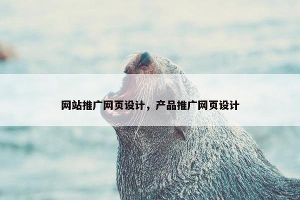 网站推广网页设计，产品推广网页设计
