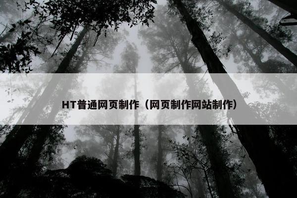 HT普通网页制作（网页制作网站制作）