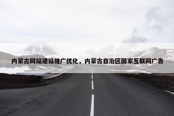 内蒙古网站建设推广优化，内蒙古自治区国家互联网广告