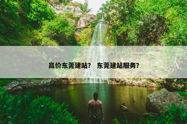 高价东莞建站？ 东莞建站服务？