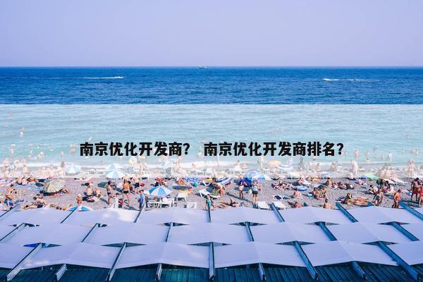 南京优化开发商？ 南京优化开发商排名？