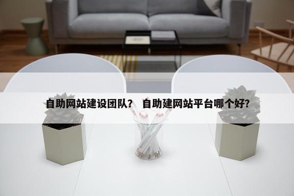 自助网站建设团队？ 自助建网站平台哪个好？