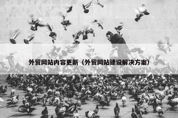 外贸网站内容更新（外贸网站建设解决方案）