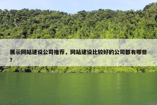 展示网站建设公司推荐，网站建设比较好的公司都有哪些?