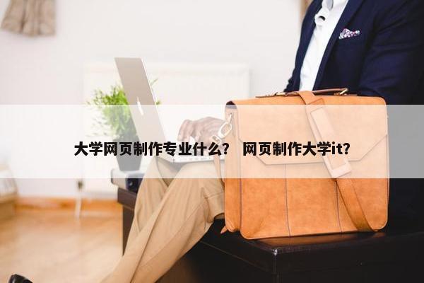 大学网页制作专业什么？ 网页制作大学it？