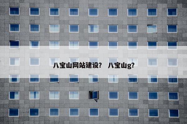 八宝山网站建设？ 八宝山g？