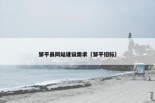 邹平县网站建设需求（邹平招标）