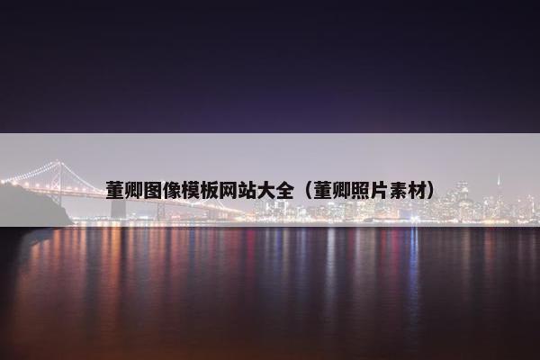 董卿图像模板网站大全（董卿照片素材）