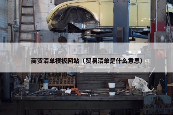 商贸清单模板网站（贸易清单是什么意思）