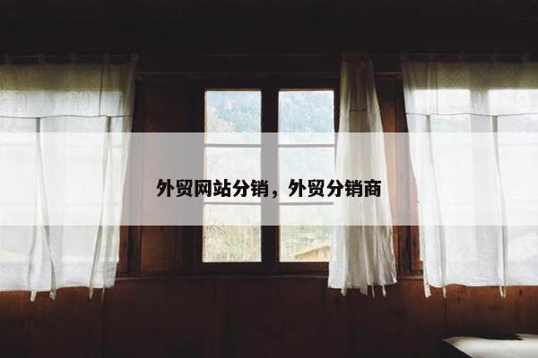 外贸网站分销，外贸分销商