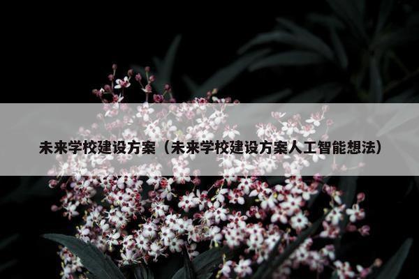 未来学校建设方案（未来学校建设方案人工智能想法）
