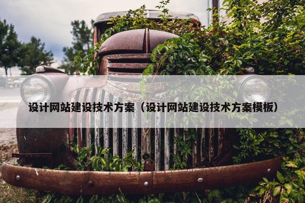 设计网站建设技术方案（设计网站建设技术方案模板）