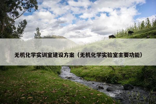 无机化学实训室建设方案（无机化学实验室主要功能）