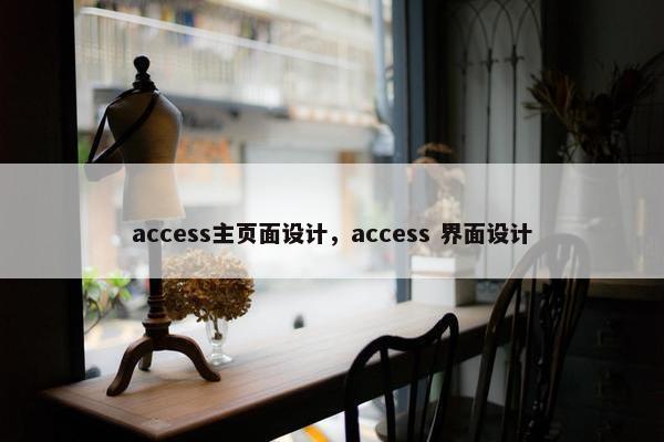 access主页面设计，access 界面设计