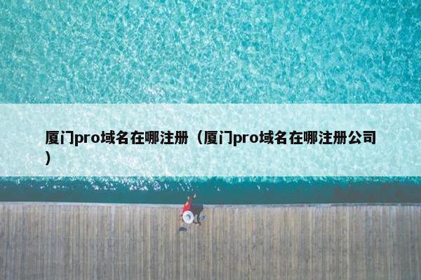 厦门pro域名在哪注册（厦门pro域名在哪注册公司）