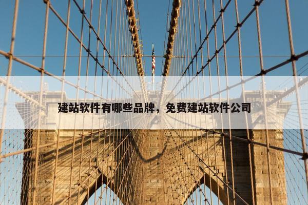 建站软件有哪些品牌，免费建站软件公司