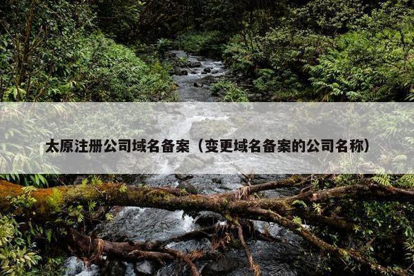 太原注册公司域名备案（变更域名备案的公司名称）