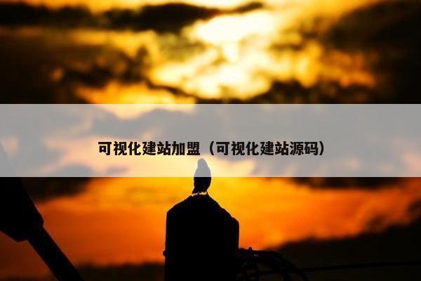 可视化建站加盟（可视化建站源码）