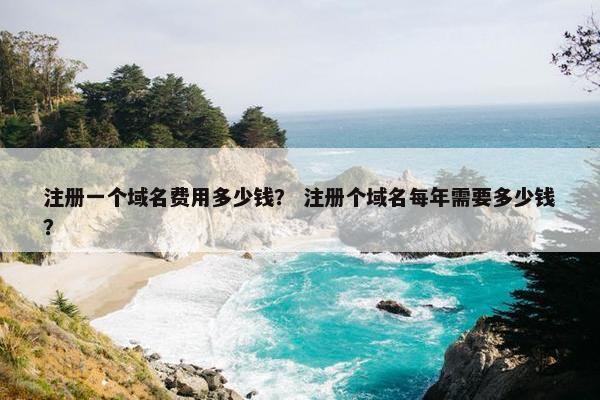 注册一个域名费用多少钱？ 注册个域名每年需要多少钱？