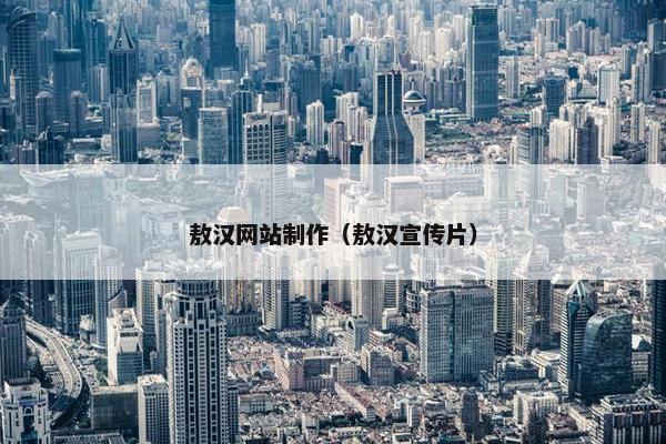 敖汉网站制作（敖汉宣传片）