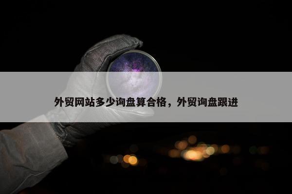 外贸网站多少询盘算合格，外贸询盘跟进
