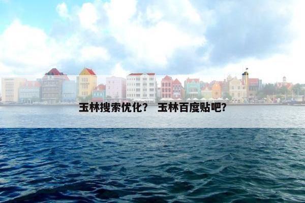 玉林搜索优化？ 玉林百度贴吧？