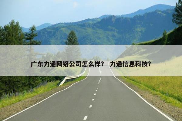 广东力通网络公司怎么样？ 力通信息科技？